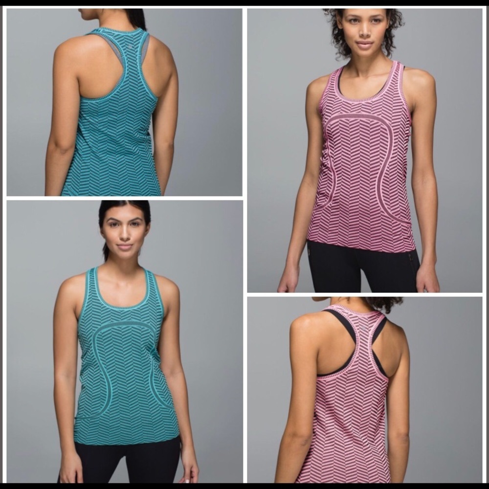 NEW RARE Lululemon Chevron Swiftly Tank Bundle - Picture 2 of 6